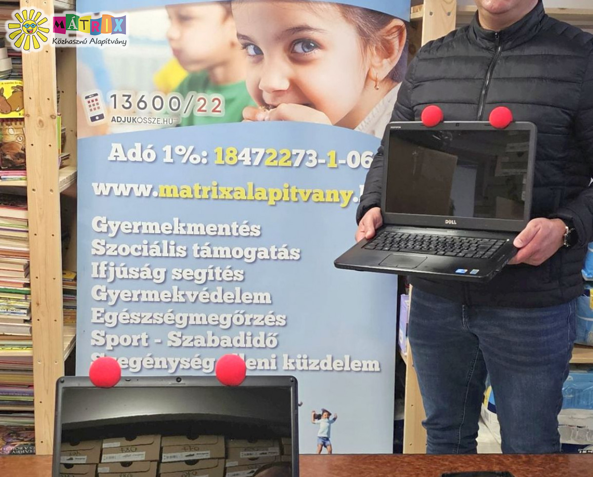 Számítógép álom - laptop adomány érkezik gyermekeknek